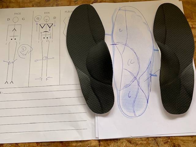 Entorses externes à répétition de la cheville traitement orthopédique avec des semelles sur mesure à Allauch proche de Château-Gombert 13013