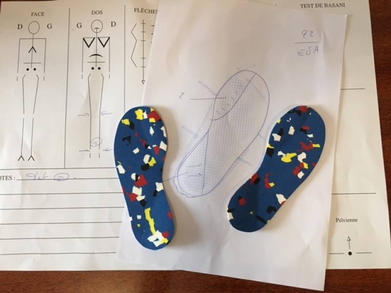 Semelles orthopédiques pour enfant marche en adduction les pieds en dedans - Marseille