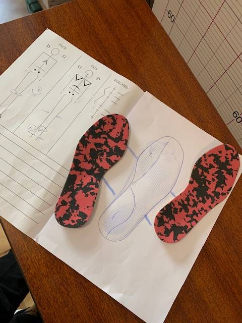 Podologie pédiatrique - Semelles orthopédiques pour enfant qui marche avec la pointe des pieds en dedans (marche en adduction) Marseille 13011